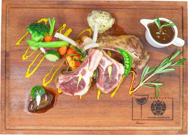 Oven baked Rack of lamb