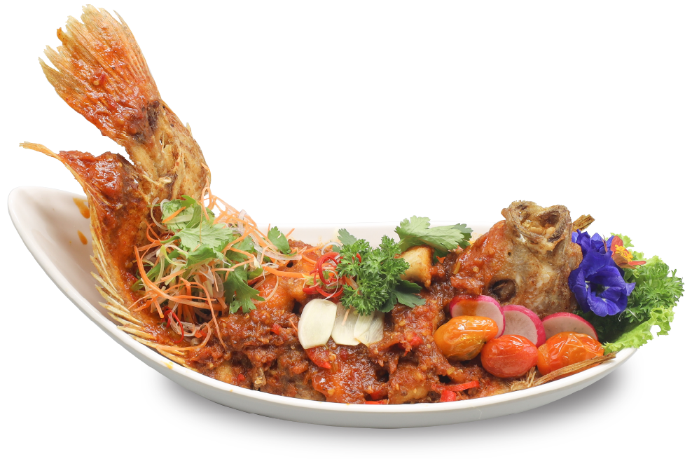 Deep-Fry Red Fish Hot Thai Sweet & Sour Sauce