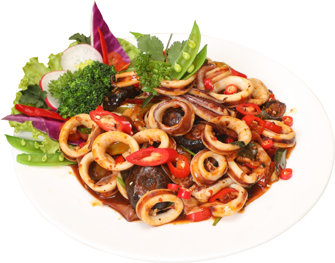 Stir-fry Squid with Chili Garlic Paste