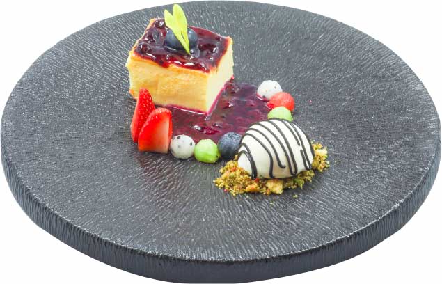 Baked berry cheesecake