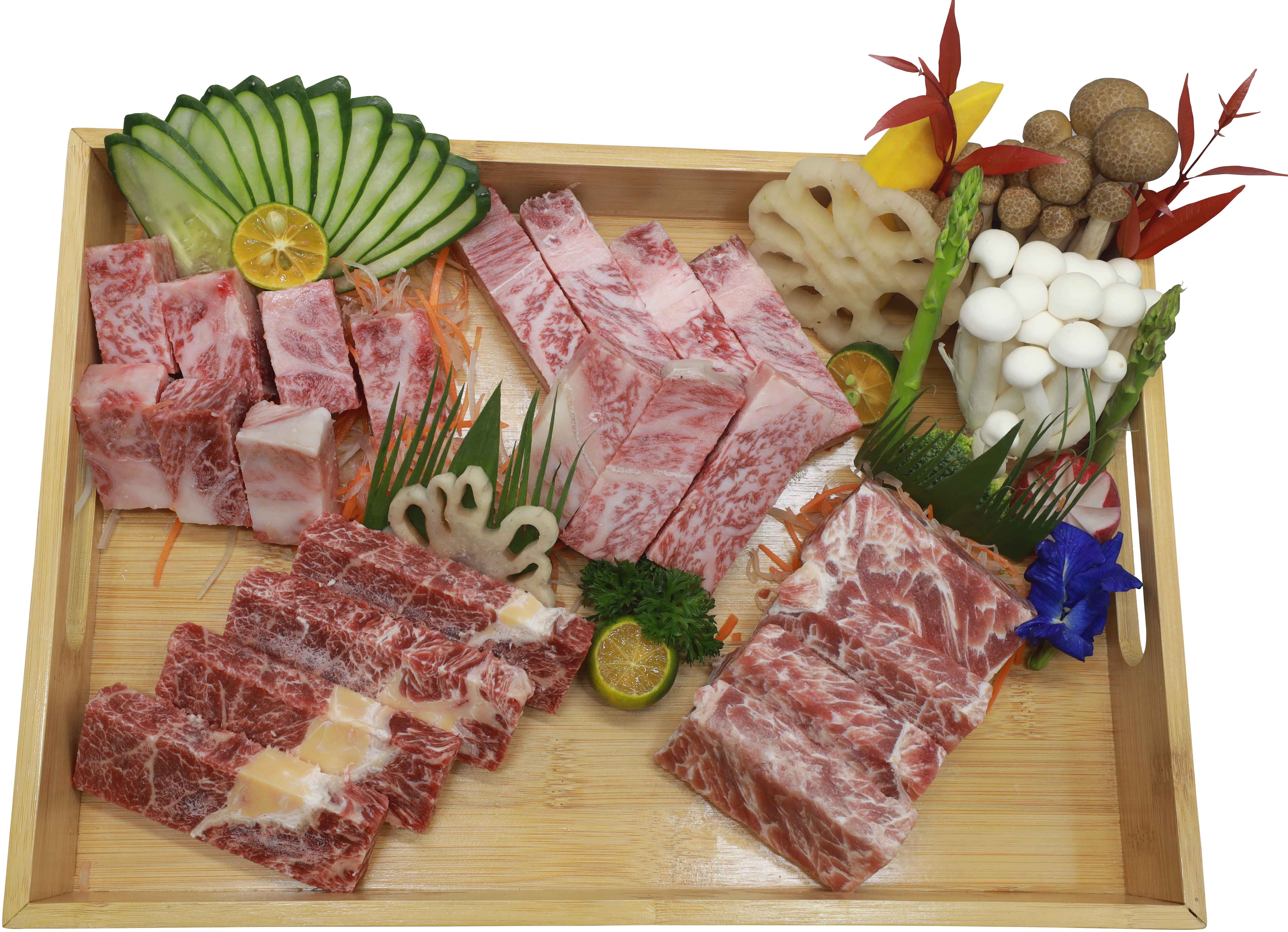 Beef Wooden Tray Set 3