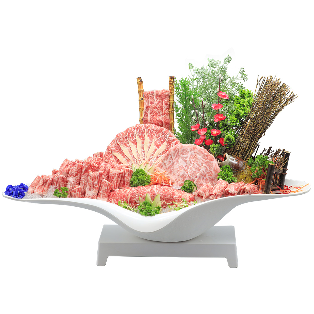 Specail hukobee beef platter