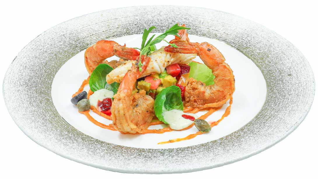 Cajun spice Seafood Salad