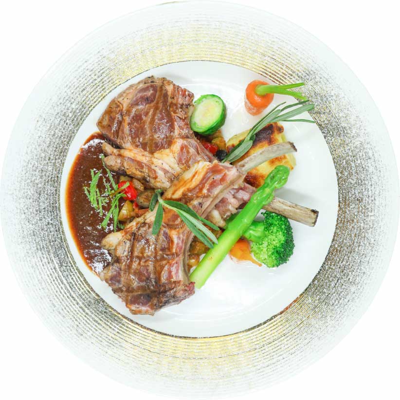 Oven bake rack of Lamb